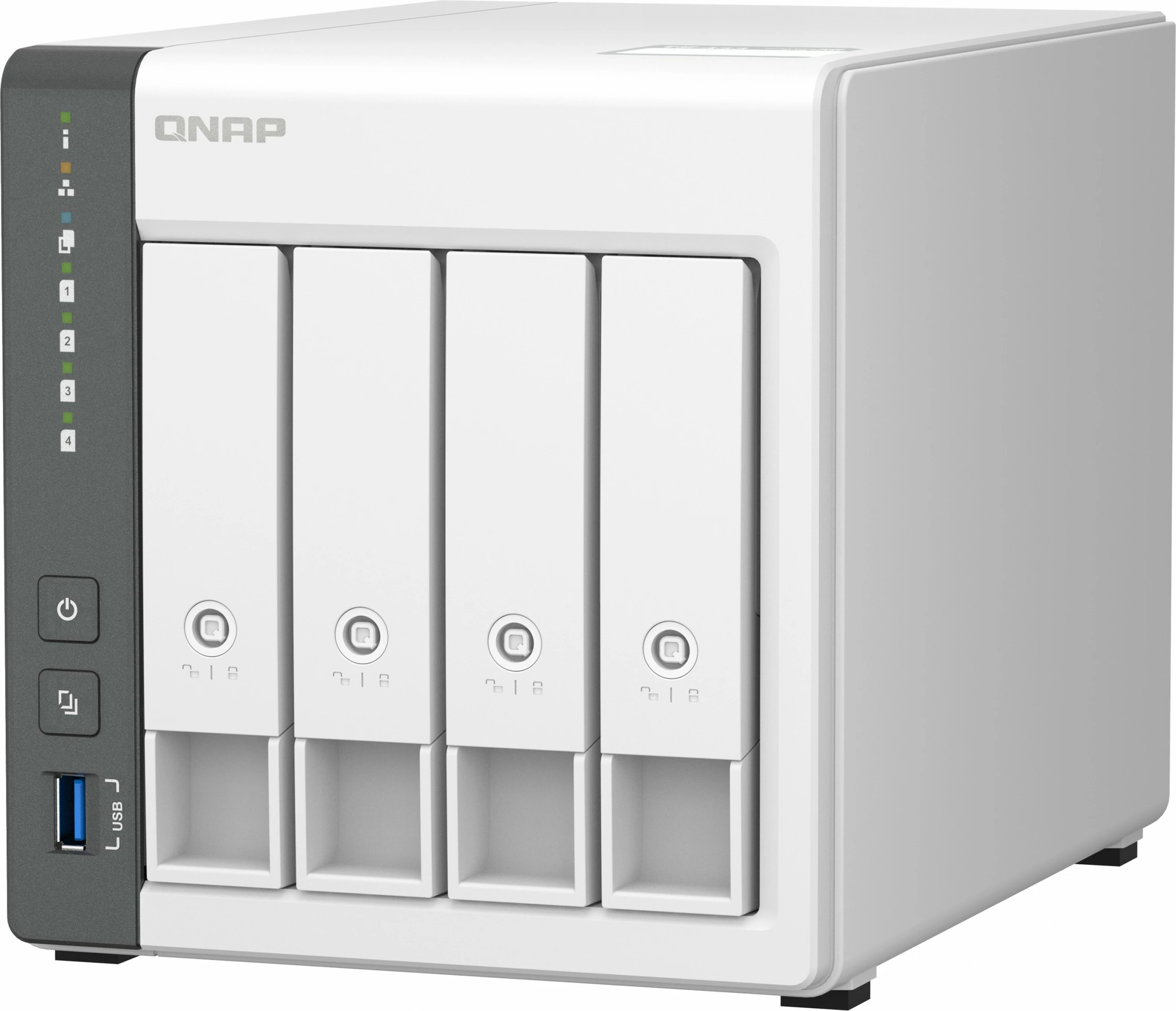 NAS QNAP TS-433, stolp, ARM Cortex-A55, 4 GB, QNAP QTS