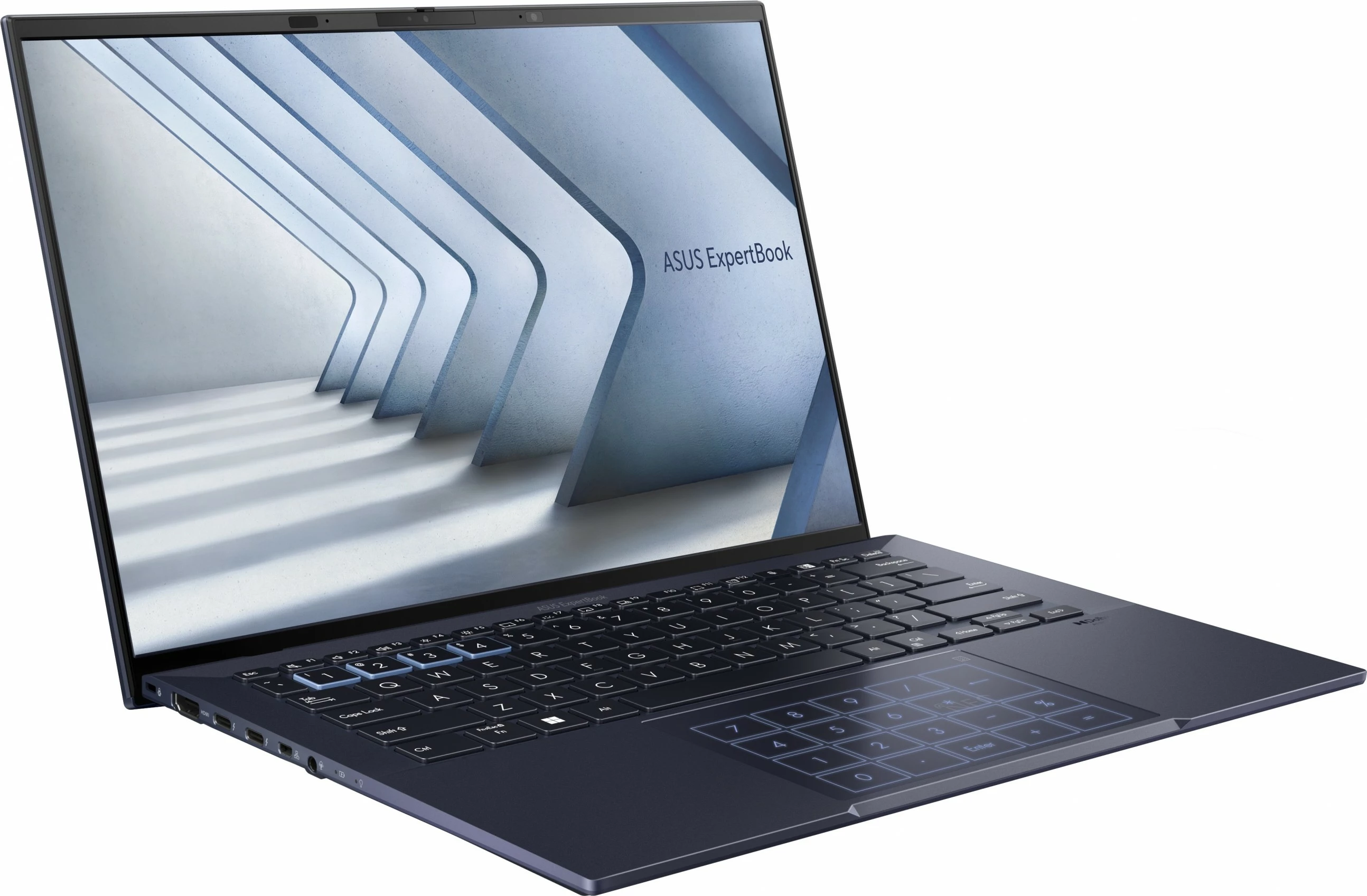 Prenosnik 14" z Intel Core Ultra 7, 16 GB RAM, 512 GB SSD, Star Black, ASUS ExpertBook B9 B9403CVAR-PP1735X