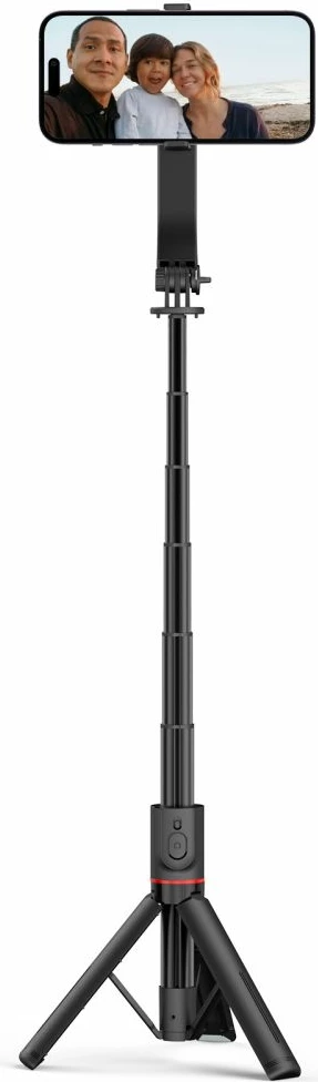 Selfie palica s trinožnikom Tech-Protect L04S, Bluetooth, za pametni telefon, MagSafe, črna