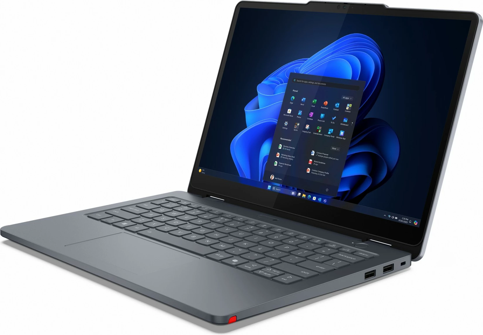 Prenosnik 2-v-1, 13" Lenovo 13w G3, Core i5 120U, 16 GB, 512 GB SSD, zaslon na dotik s pisalom, siv