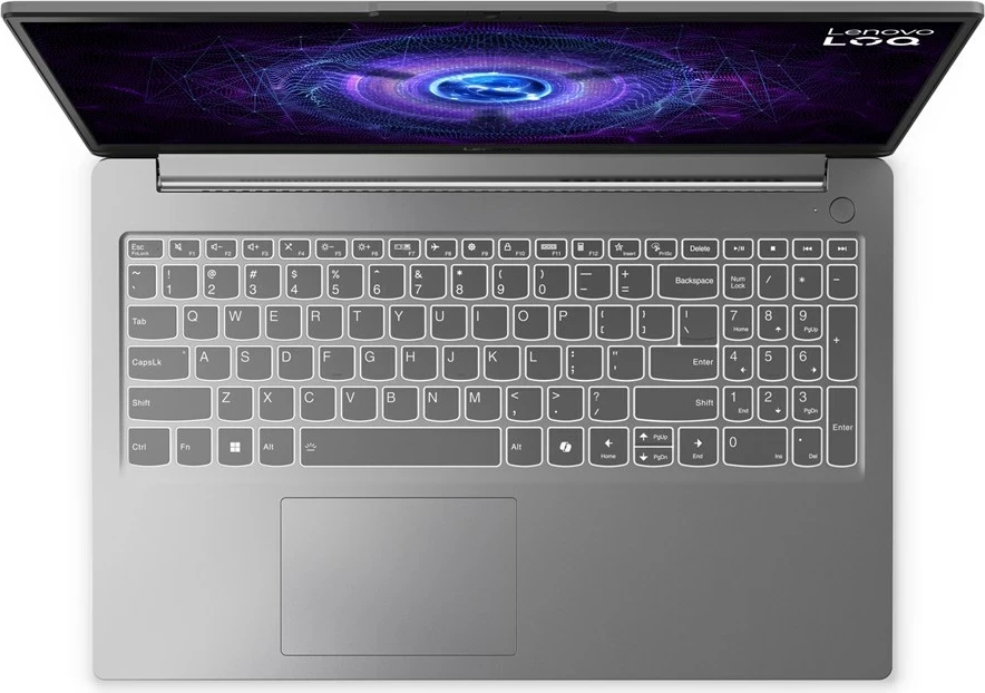 Prenosnik za igre Lenovo LOQ 15IAX9E, 15,6", Intel Core i5-12450HX, 16 GB RAM, 512 GB SSD, NVIDIA RTX 2050, siv