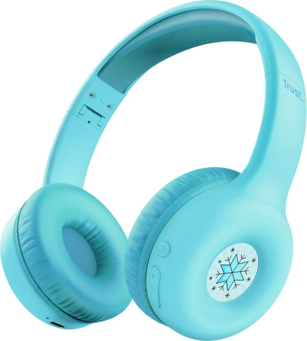 Slušalke brezžične ali z žico, Trust Nouna, Bluetooth, USB Type-C, modre