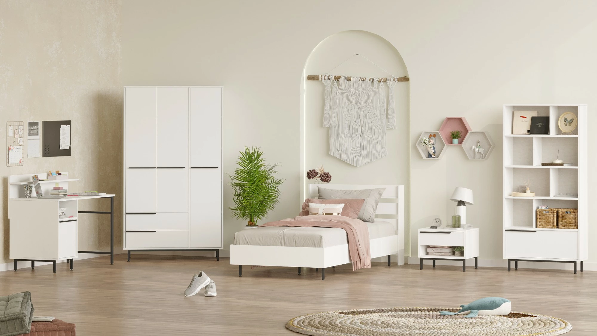 Komplet sobe za najstnike Skye Decor, ON25-W