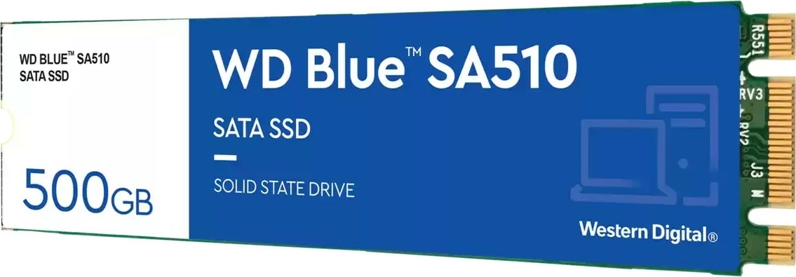 SSD, Western Digital Blue SA510, 500 GB, M.2