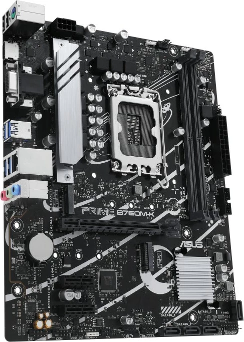 Plošča za matično ASUS PRIME B760M-K, Intel, LGA 1700, DDR5, 96 GB