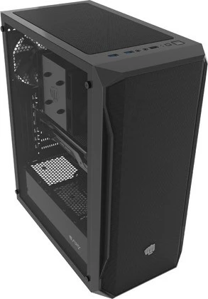 Midi tower z ojačanimi steklenim stranskim panelom Natec Fury Shobo SH4F, črn