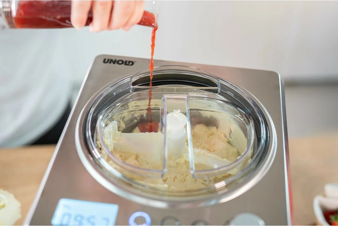 Aparat za sladoled UNOLD 48872, kompresor, 2 L, LCD, inox
