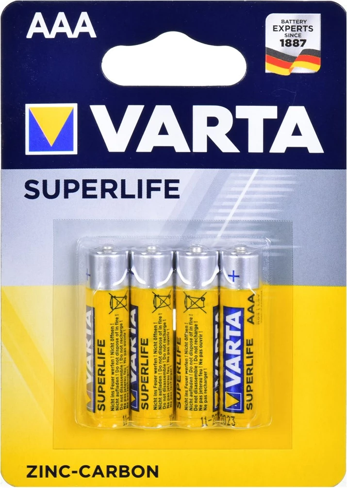 Alkalijska baterija Varta Superlife AA, 4 kosi