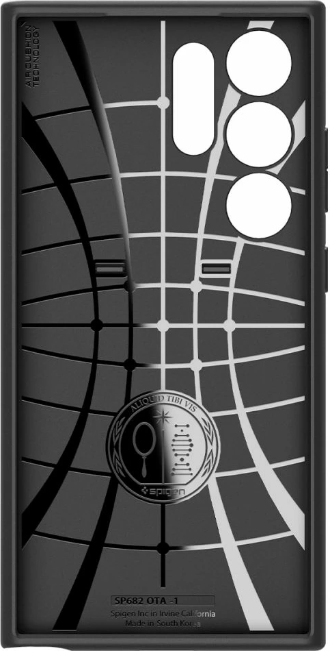 Ovitek za telefon Spigen Optik Armor za Samsung Galaxy S24 Ultra, črn