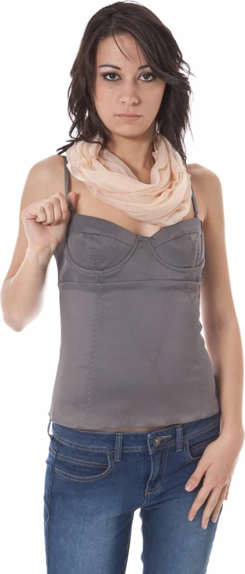 Top za ženske, siv, JOHN GALLIANO