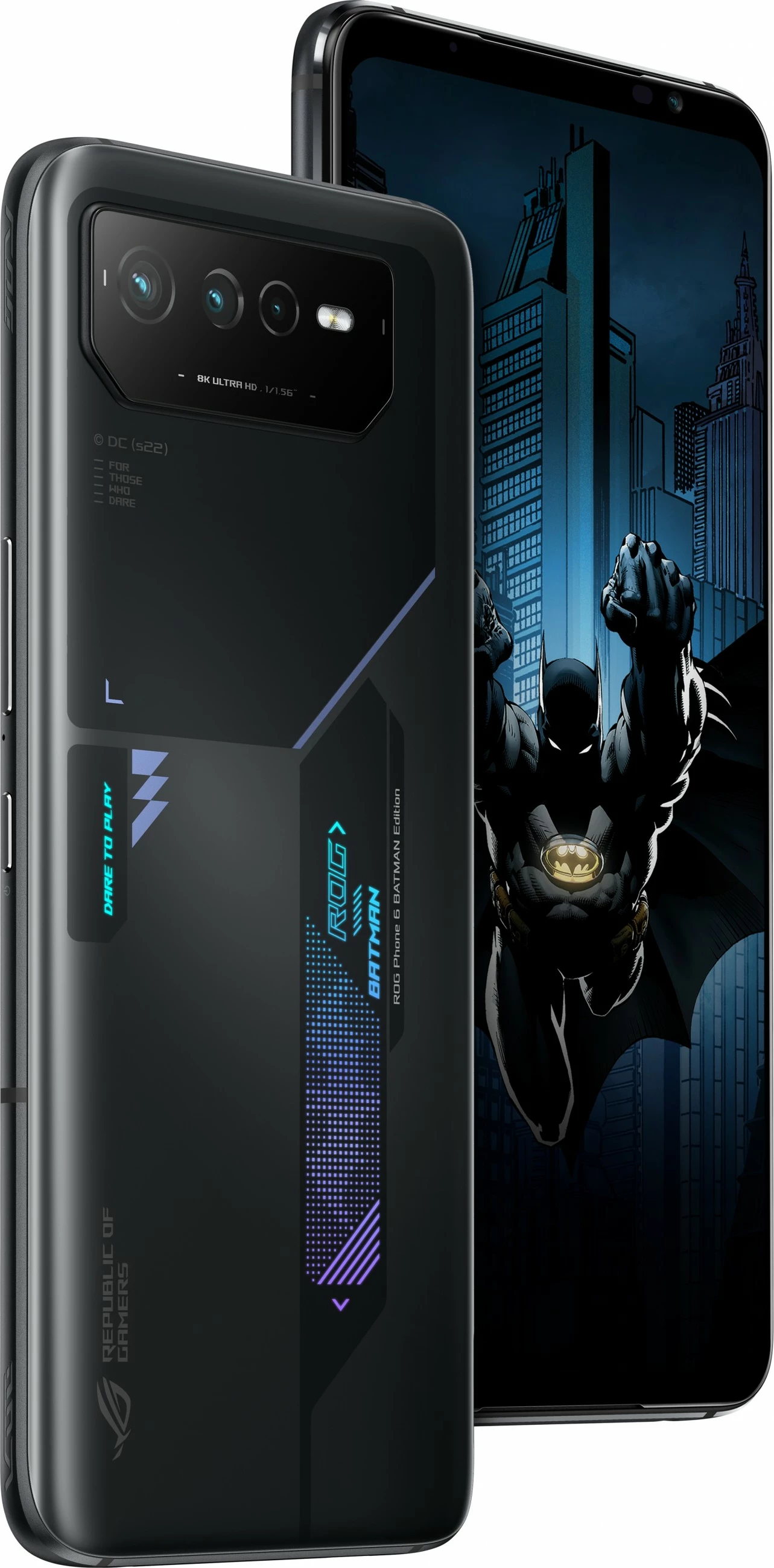 Mobilni telefon ROG Phone 6 BATMAN Edition ASUS, 12 GB, 256 GB, 50 MP, Android 12, črn