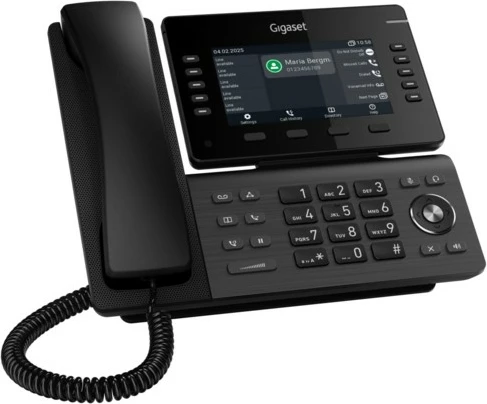 IP telefon z velikim 5" zaslonom, Gigaset P855BW IP PRO, črn
