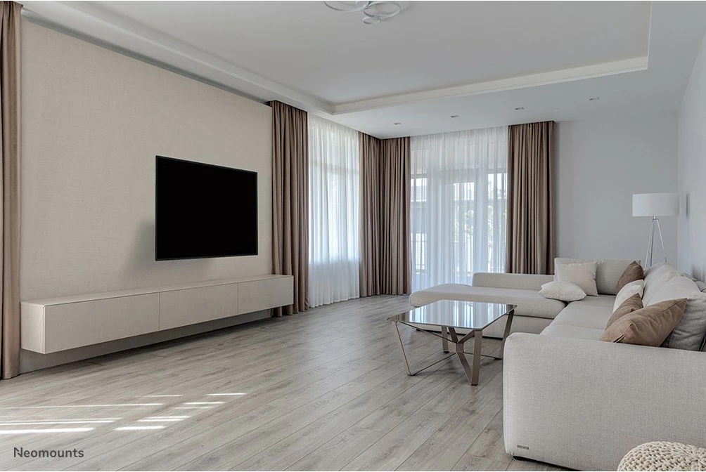 Stenski nosilec za TV Neomounts WL40-540BL14, full motion, 32–55 in, VESA 400x400, črn