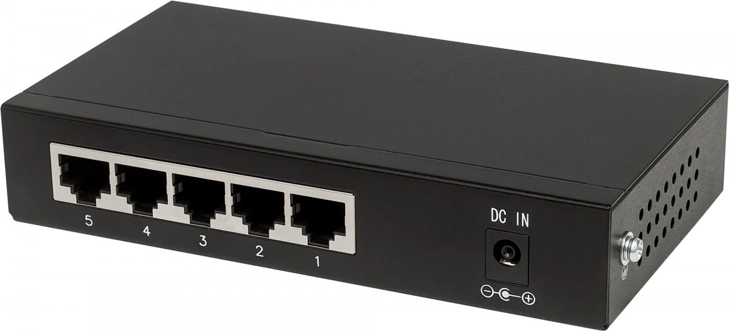 Gigabit stikalo PoE+ Intellinet 561228, 5x RJ45, 60 W