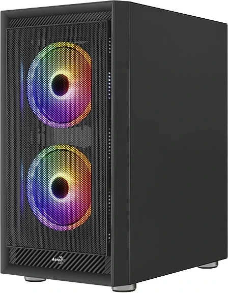Namizna ohišje PGS Graphite-G-BK-v2 FRGB, Aerocool, črno