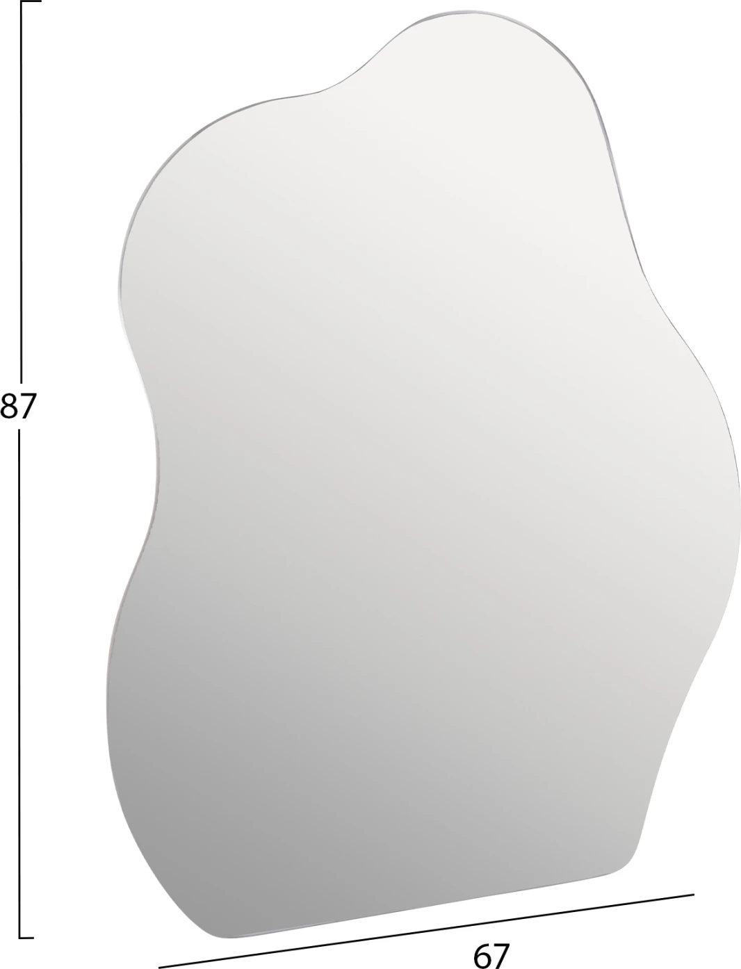 Stenska ogledala serije TORCH FH4495 MDF okvir-LED osvetlitev ozadja 67x87H cm