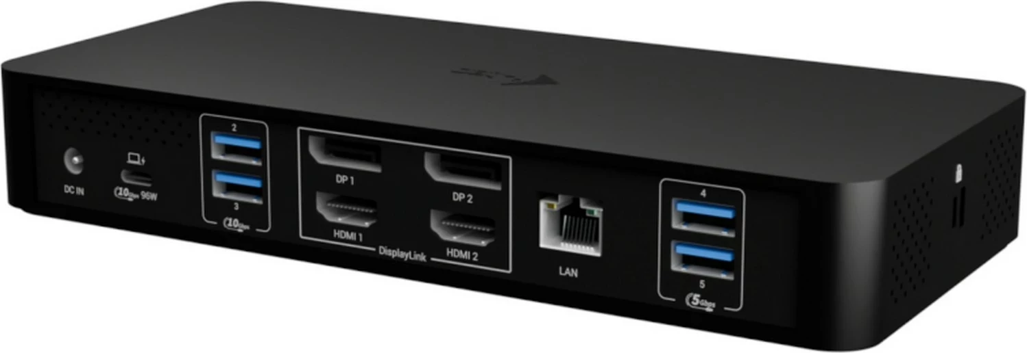 Docking postaja Universal Intelligent Dual Display i-tec PD100W, črna