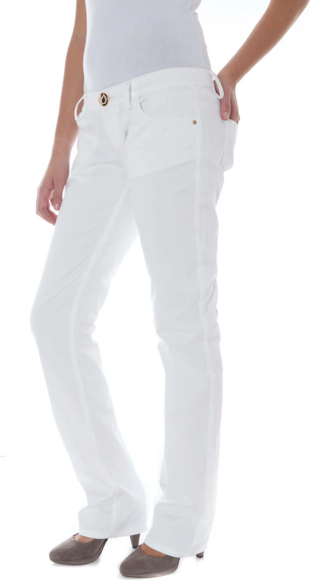 Hlače PHARD za ženske, bele