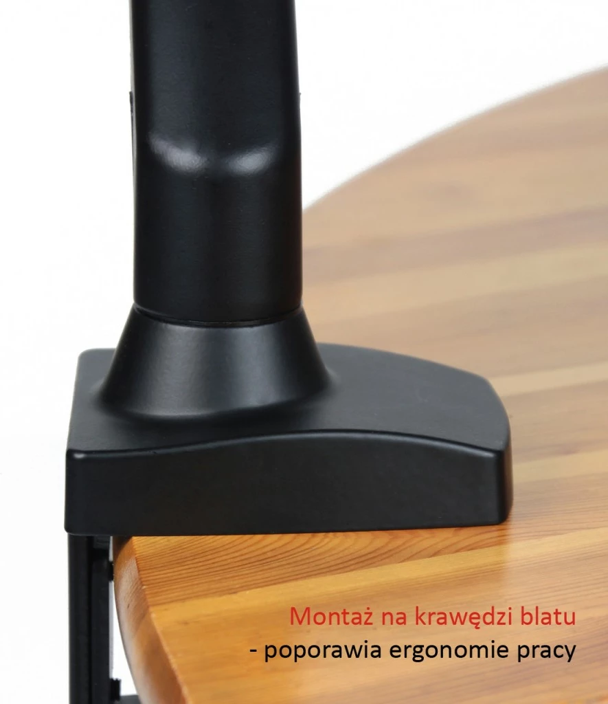 Namizno stojalo za monitor, ART RAMART L-11GD, za 13–27 palcev, črno