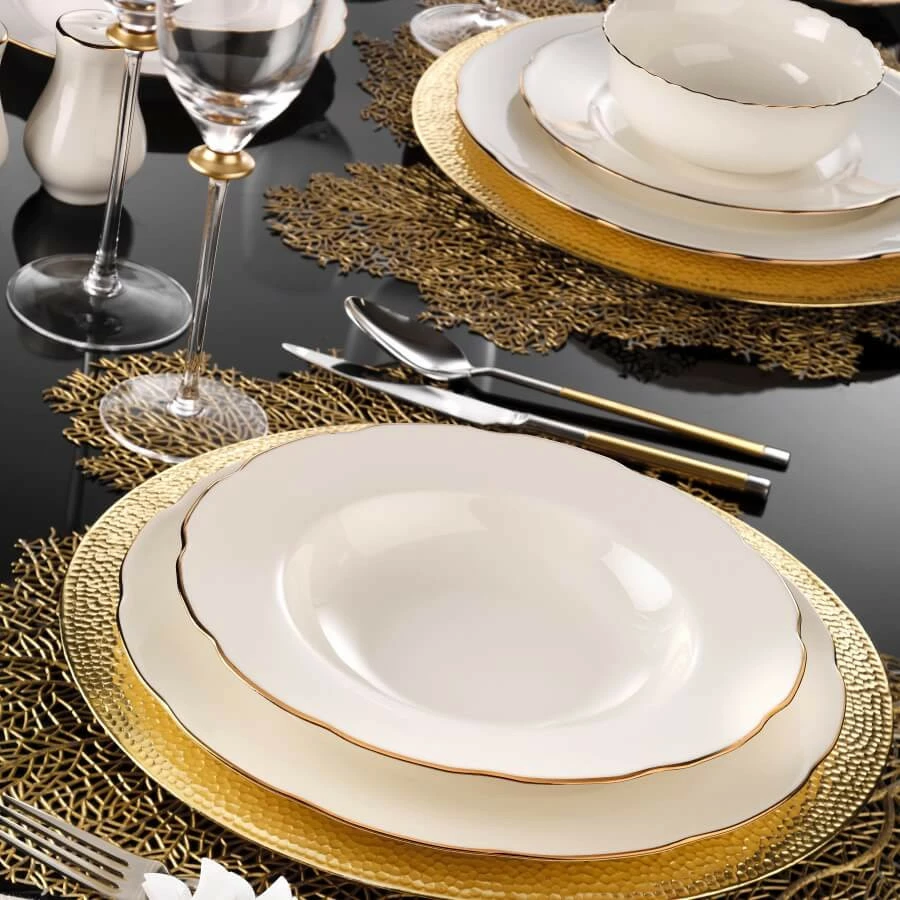 Set porcelani za kosilo, 83-delni, Hermia Concept BNOLY83YT120