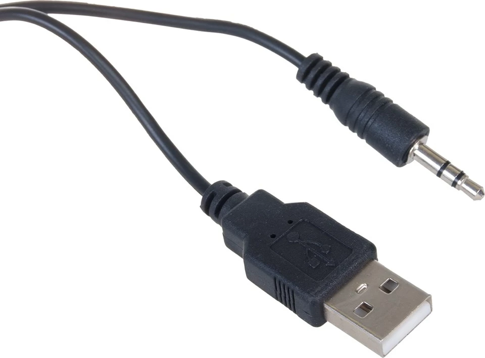 Kompaktni stereo zvočniki z LED AUDIOCORE AC835, črni