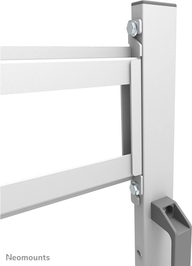 Mobilna multimedijska voziček za TV 55-86", Neomounts FL50-525WH1, jeklo, bel, nastavljiva višina