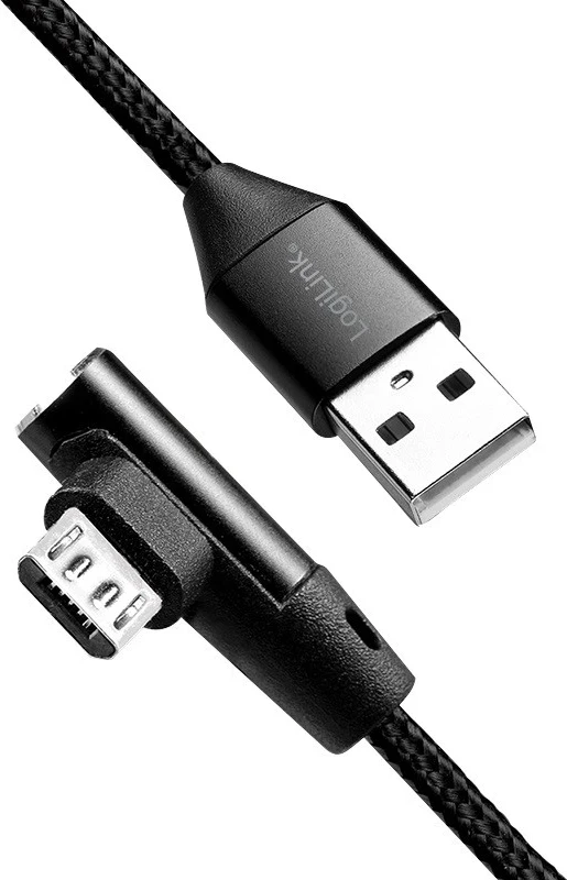 Micro USB kabel 1 m, črn, LogiLink