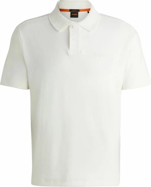 Polo majica Boss za moške, bela