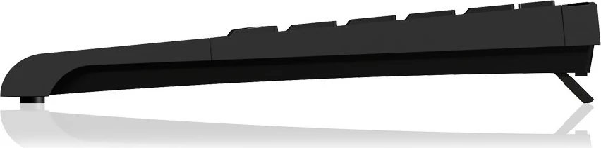 Mini tipkovnica s touchpadom KeySonic ACK-540U+, USB, QWERTZ, črna