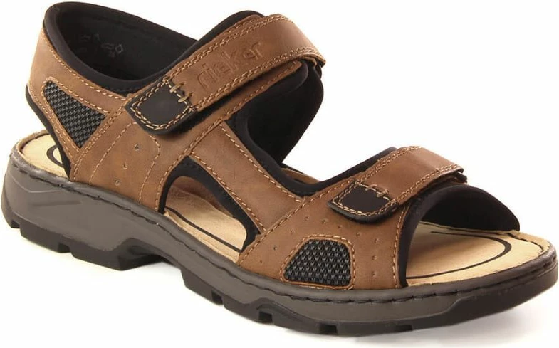 Sandali za moške, rjavi — Rieker