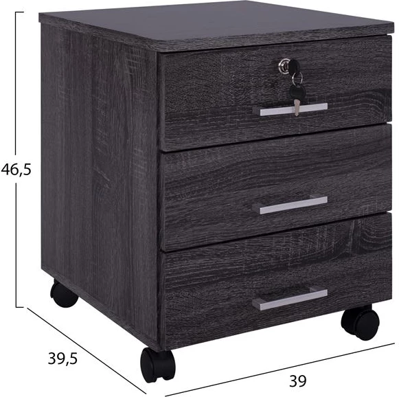 Pisarniški set 2 kosa Office & Cabinet sive barve FH10337.01