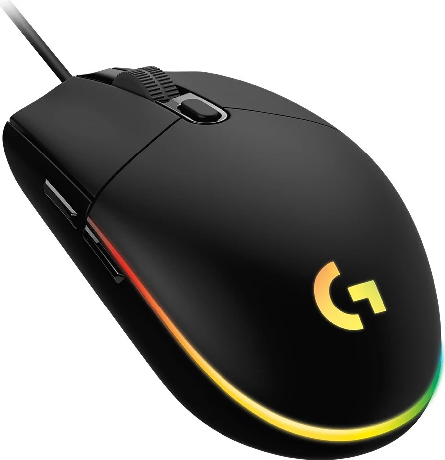 Optični miš RGB Logitech G102 Lightsync, 8000 DPI, črn
