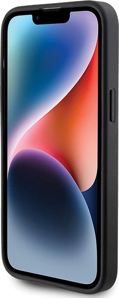 Ovitek za telefon z zlatim metalnim logotipom 4G Guess za iPhone 15 Pro Max, siv