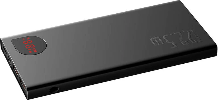 Powerbank Baseus Adaman Metal 10.000 mAh, 22,5 W, črn