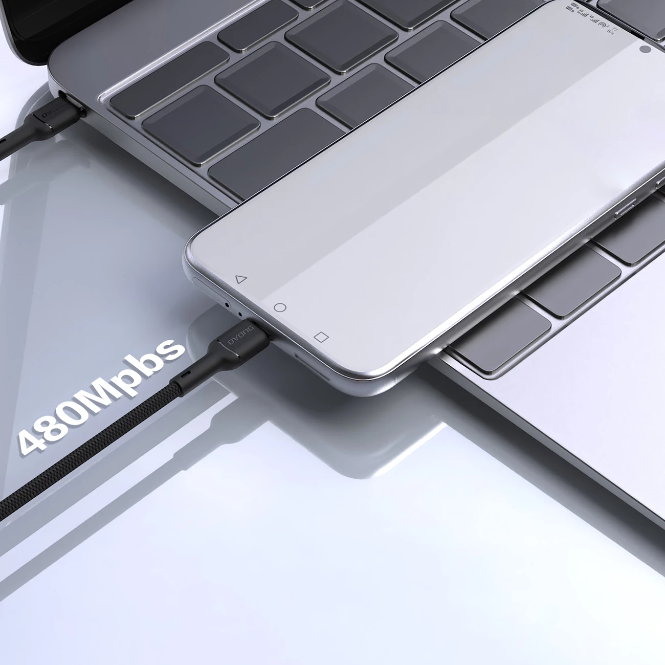 Kabel USB-C na USB-C Dudao L9C, 1 m, 65W, črn