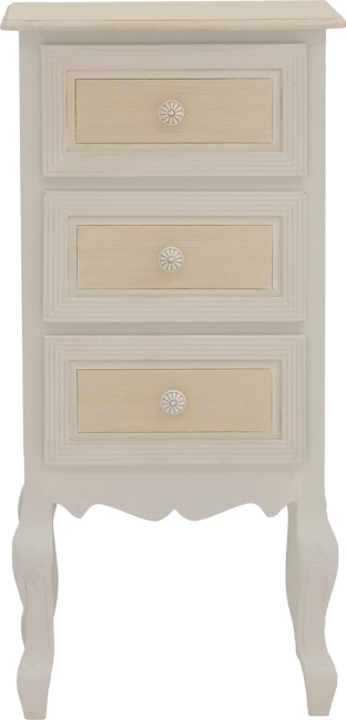 Komoda z predali Joliene Inart, naravno-antika, MDF 40x34,5x82 cm