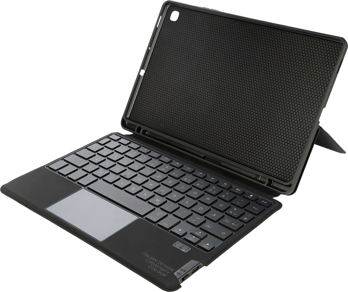 Ovitek z tipkovnico in sledilno ploščico Tucano za Samsung Galaxy Tab S6 Lite, QWERTZ, črn