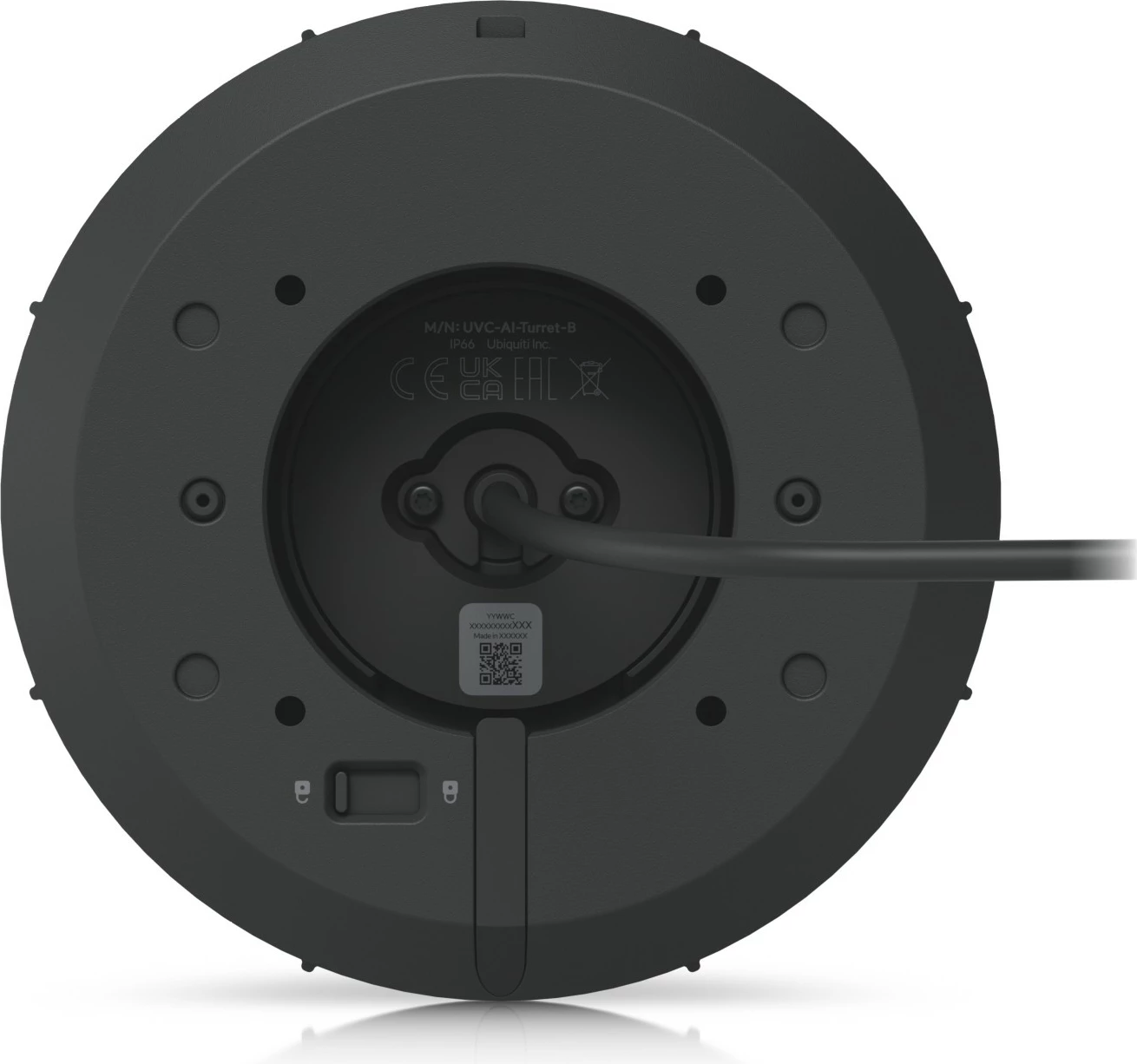Varnostna kamera Ubiquiti UniFi UVC-AI-Turret-B, 4K, širokokotna, nočna, črna