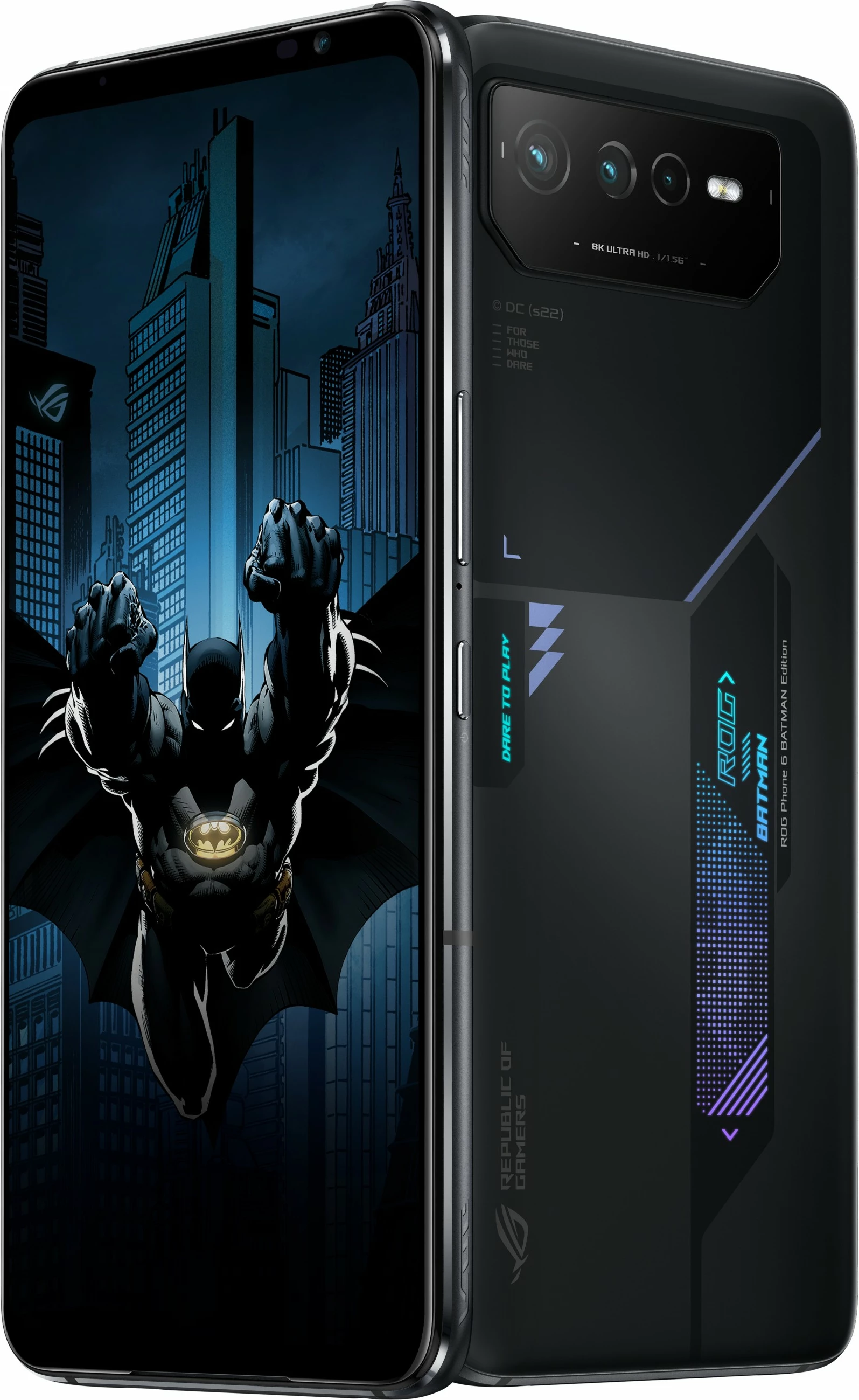 Mobilni telefon ROG Phone 6 BATMAN Edition ASUS, 12 GB, 256 GB, 50 MP, Android 12, črn