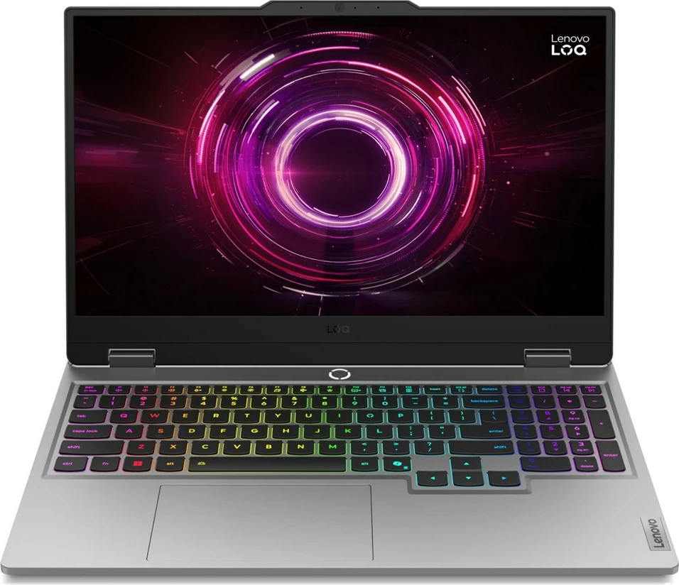 Zmogljiv gaming prenosnik 15,6" FHD IPS 144 Hz, Ryzen 5, 16 GB RAM, 512 GB SSD, RTX 5050, Luna Grey — Lenovo LOQ 15AHP10