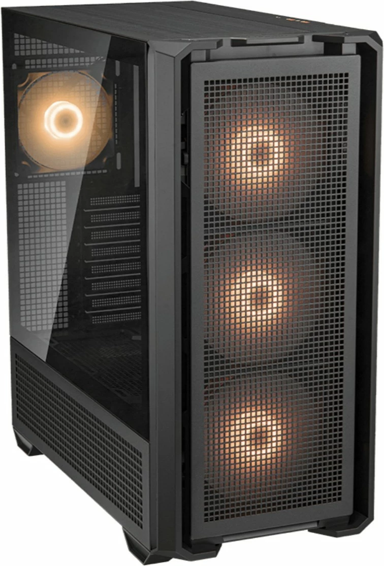 Računalniško ohišje midi tower Cougar MX600 ARGB, črno
