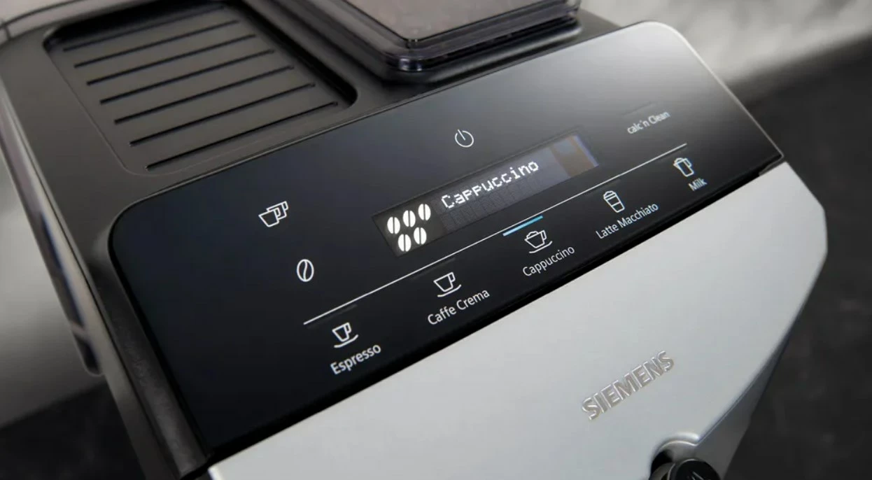 Popolnoma avtomatski kavni avtomat Siemens TF303E01 EQ300, 1300 W, srebrn