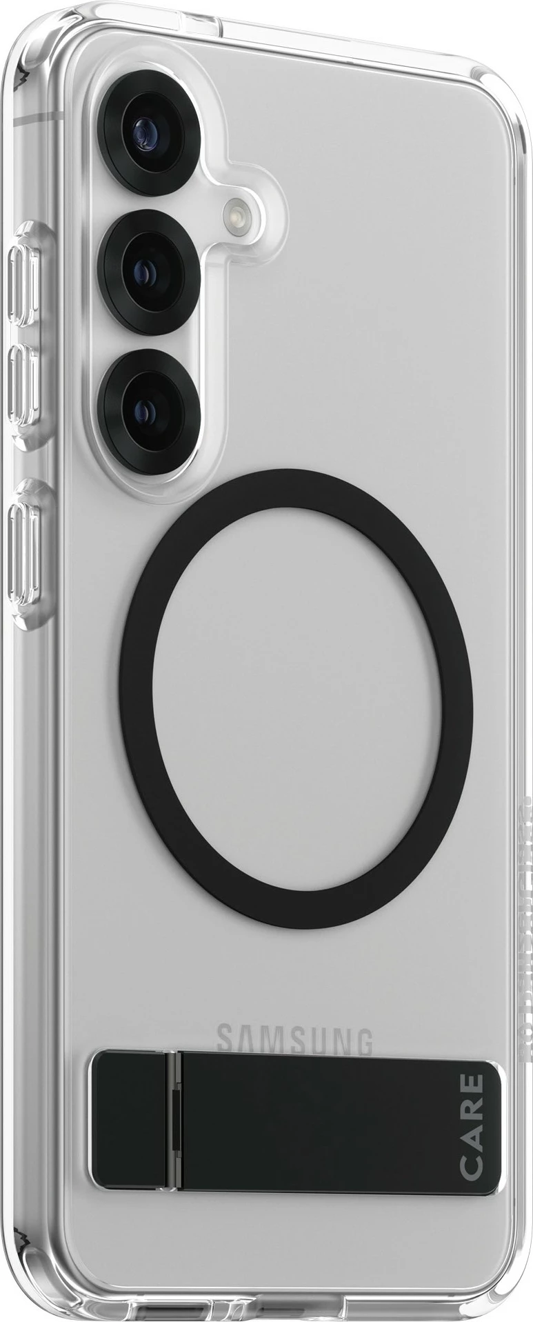 Transparenten ovitek PanzerGlass CARE s stojalom, za Samsung Galaxy S25
