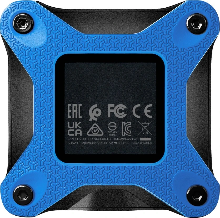 Zunanji trdi disk 1 TB ADATA SD620, moder