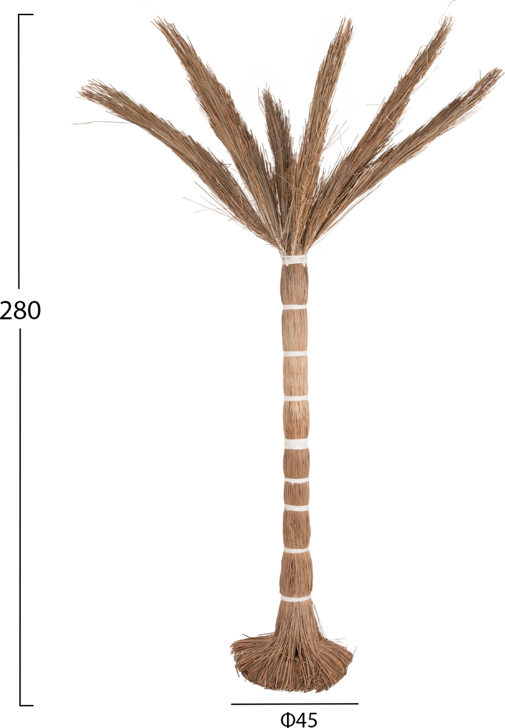 Dekorativno drevo tropic FH4324 v stilu kokosa iz mendong trave 280Hcm