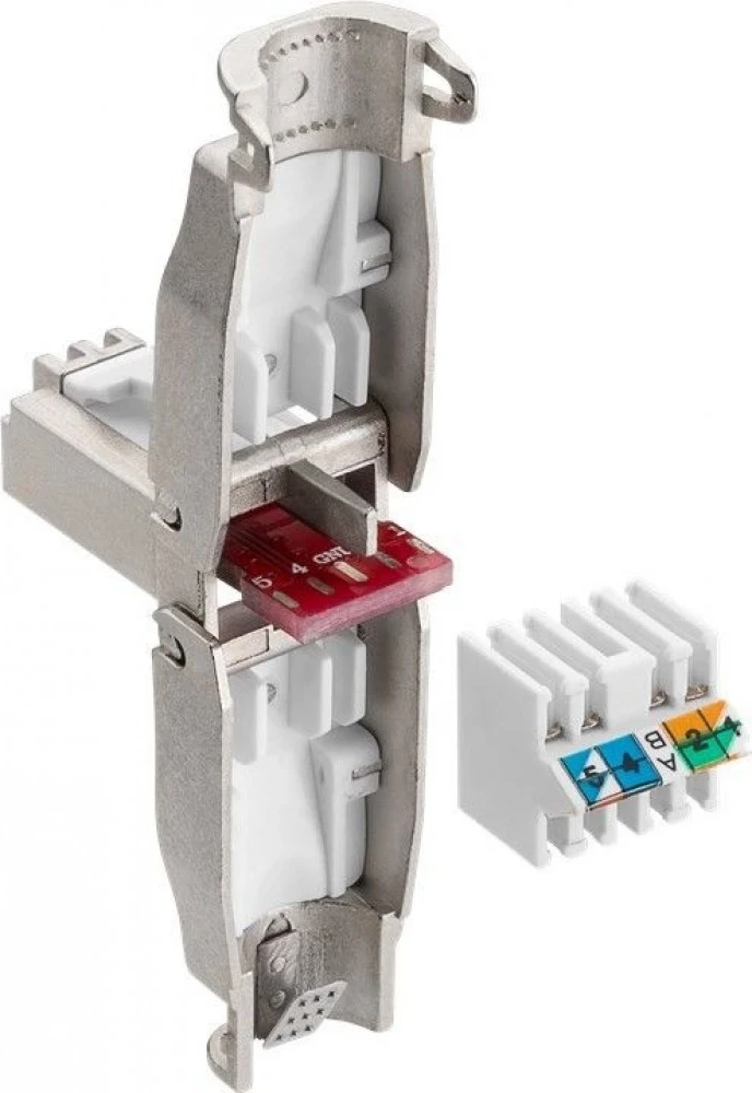 Modularni konektor RJ45 Cat6a 10G STP, Techly 105872, črn