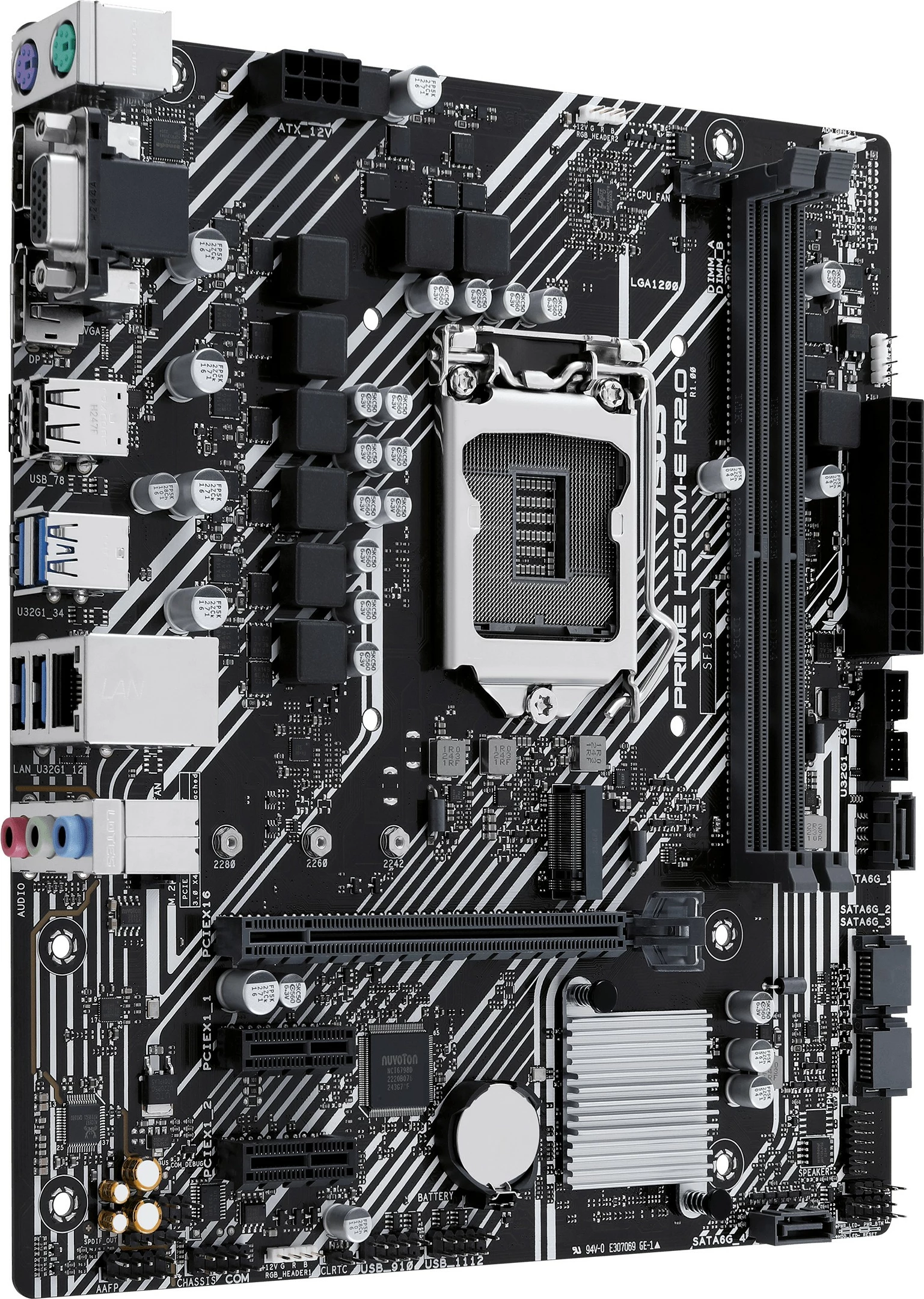 Matična plošča ASUS PRIME H510M-E R2.0, Intel, LGA 1200, DDR4-SDRAM, 64 GB