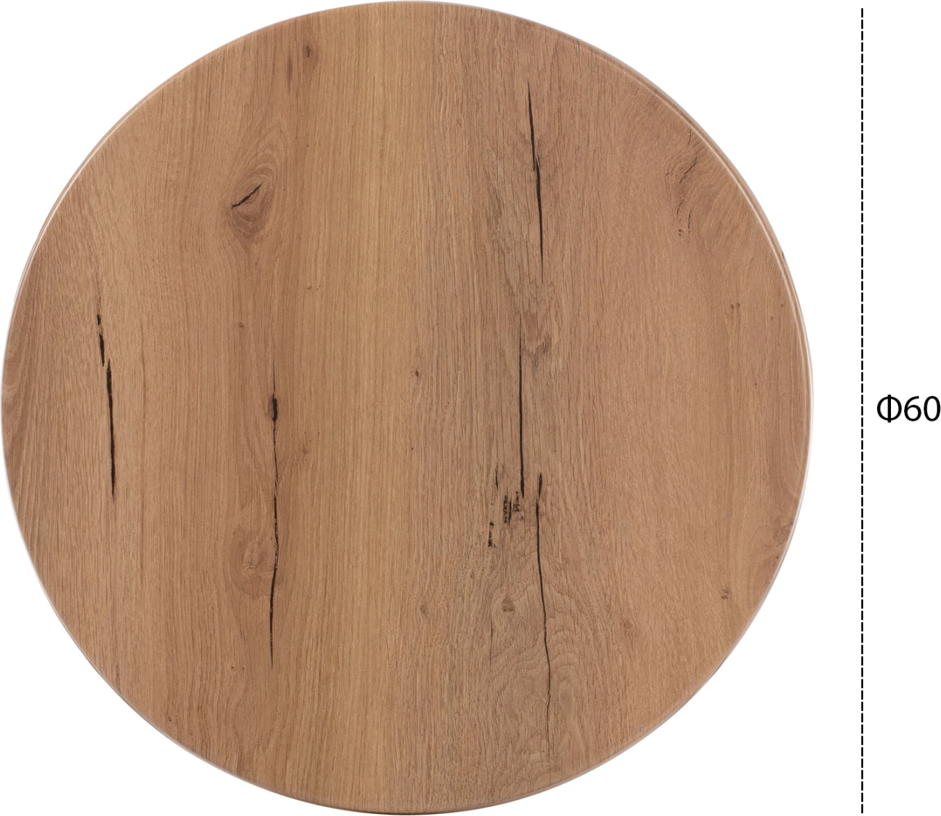 Okrogla mizna plošča FH5227.14 Werzalit 4680 Φ60 v naravni barvi lesa