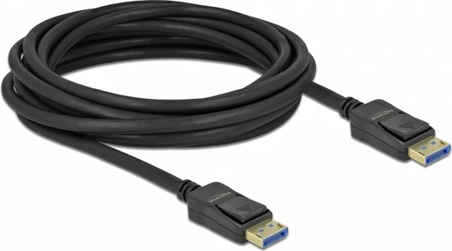 Kabel DisplayPort 2.0 DeLOCK, 3 m, 10K 60Hz, 54Gbps, črn
