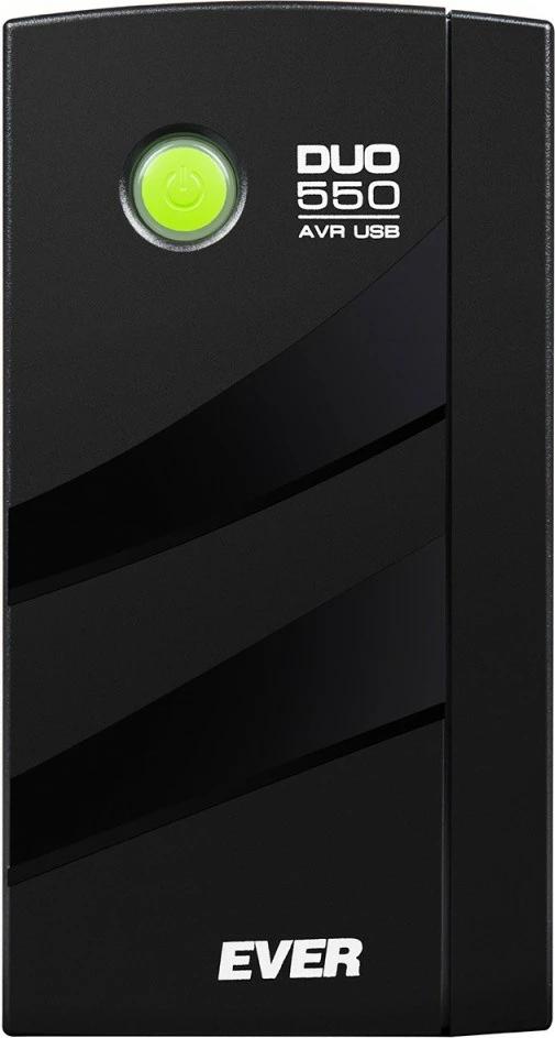 UPS EVER DUO 550 AVR USB, 550 VA, 330 W, stolp, črna